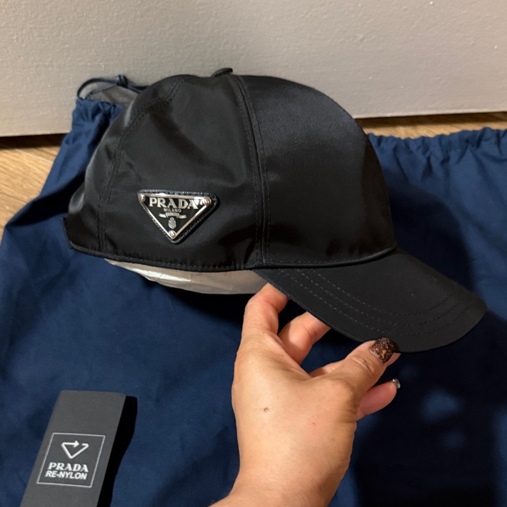 Prada Black Re-Nylon Baseball Cap